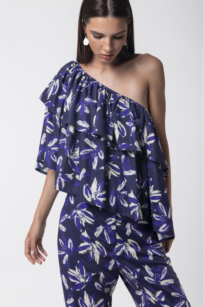 ΜΠΛΟΥΖΑ ΕΜΠΡΙΜΕ OFF SHOULDER ZOE BLACK