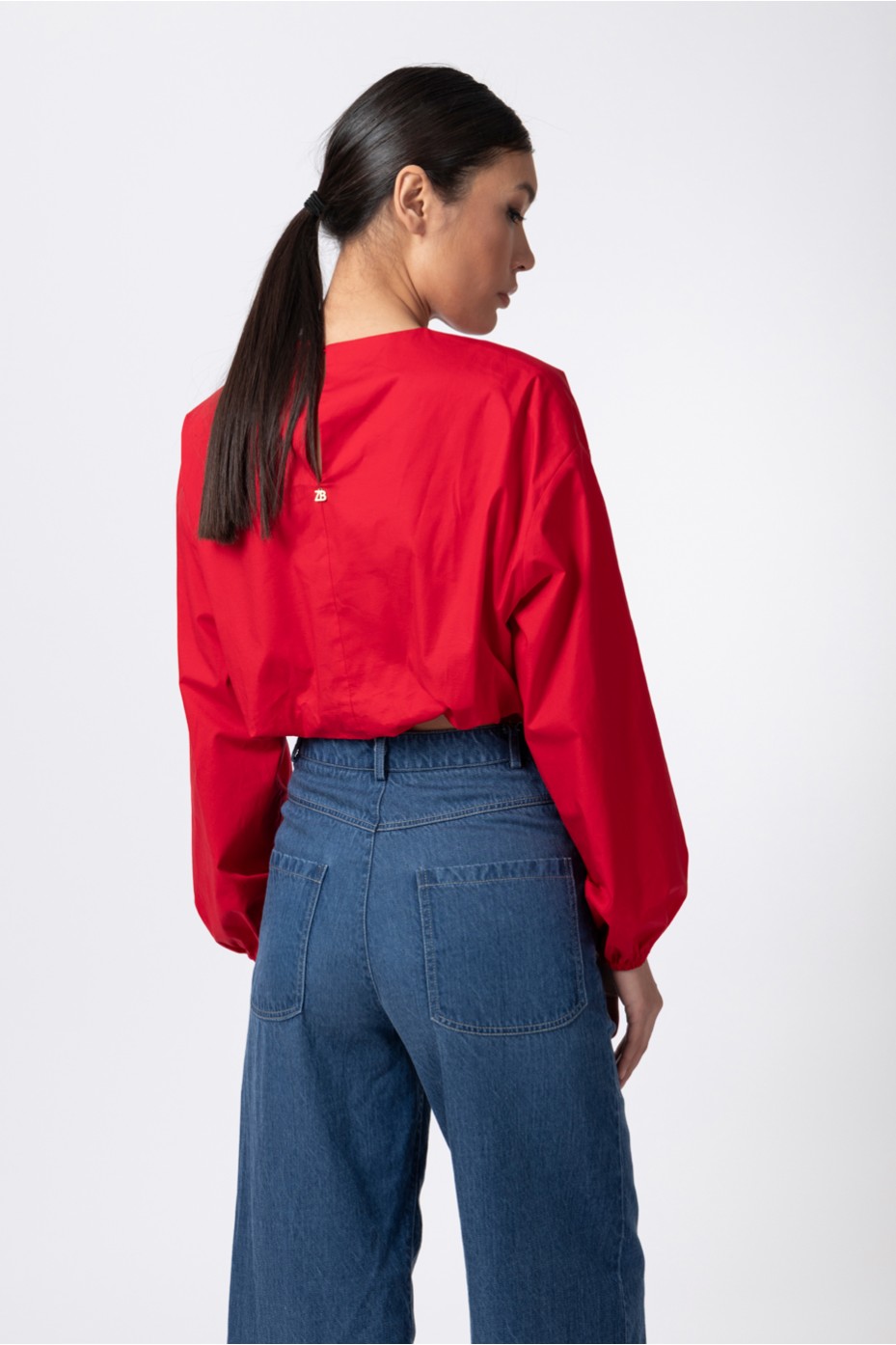 ΜΠΛΟΥΖΑ CROP ΜΠΑΛΟΥΝ ZOE BLACK