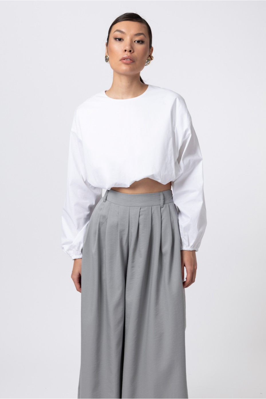 ΜΠΛΟΥΖΑ CROP ΜΠΑΛΟΥΝ ZOE BLACK