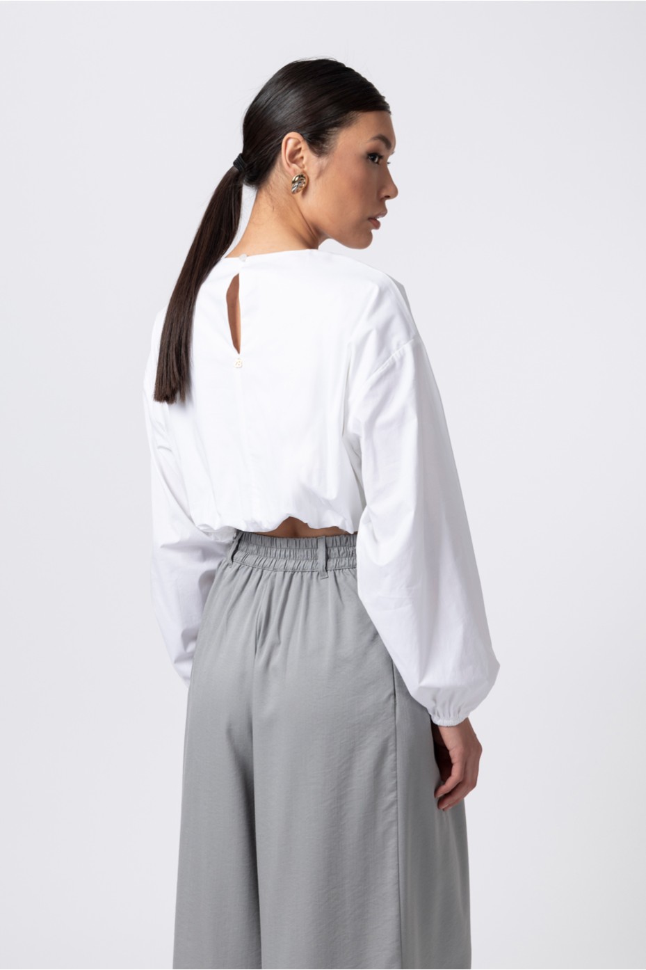 ΜΠΛΟΥΖΑ CROP ΜΠΑΛΟΥΝ ZOE BLACK