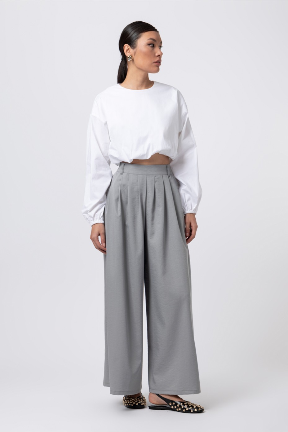 ΜΠΛΟΥΖΑ CROP ΜΠΑΛΟΥΝ ZOE BLACK